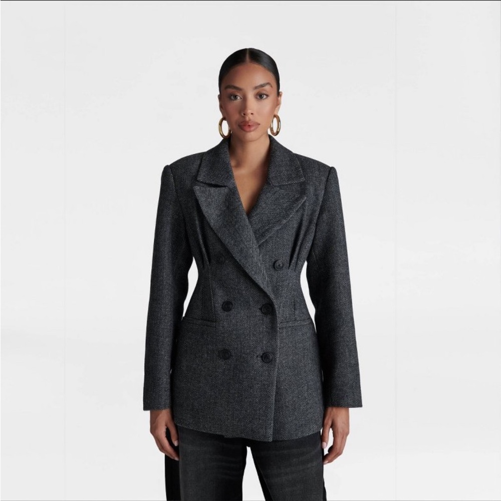 KBB By Kahlana Herring Bone Corset Blazer